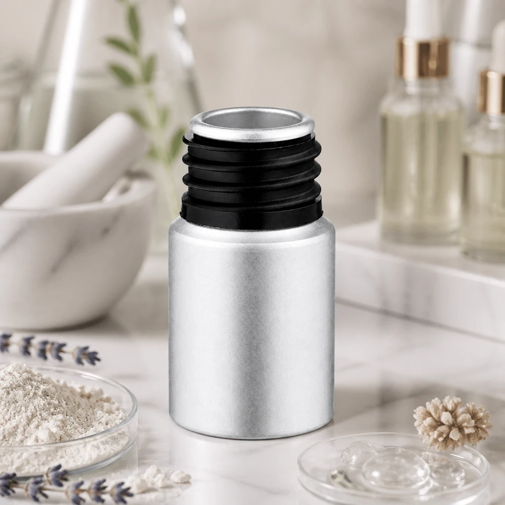 10ml gebeizte Aluflasche 10ml gebeizte Aluflasche für professionelle Kosmetik und Aromatherapie Anwendungen im Fachhandel