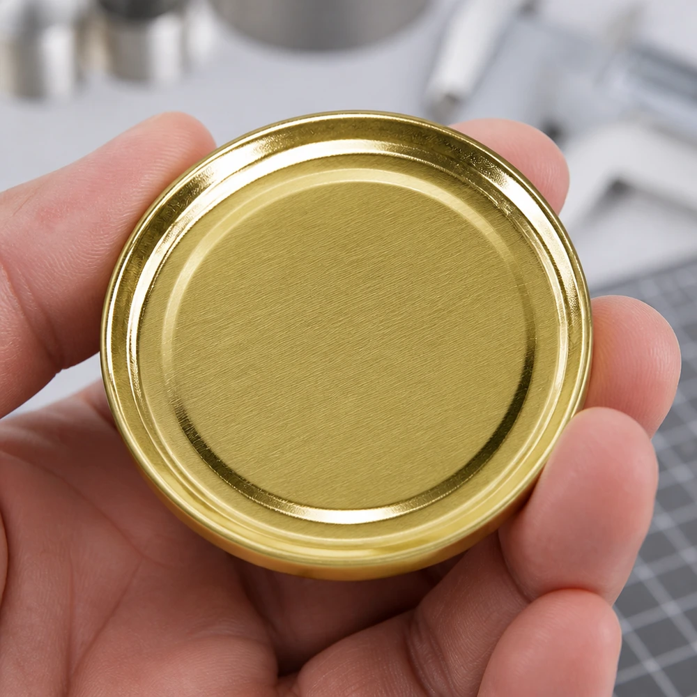 58mm BasicSeal Twist-Off-Deckel TO58 gold aus Weißblech für gewerbliche Abfüllung im Großhandel