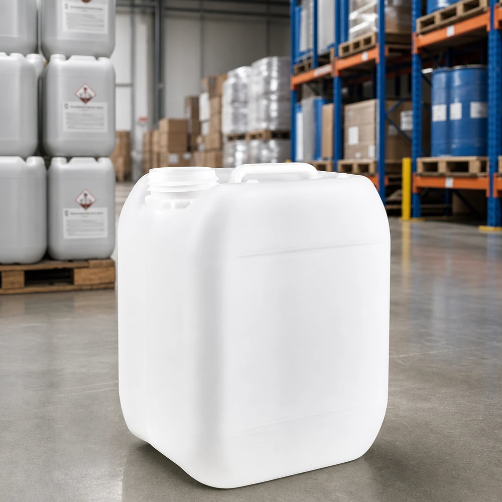 Weißer HDPE-Kanister 5 Liter ohne Verschluss für gewerblichen Einsatz Pacadura