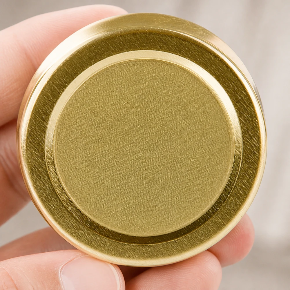 58mm BasicSeal Deckel gold (TO58deep) UNiTWIST 58mm BasicSeal Twist-Off-Deckel TO58deep gold tief gezogen aus Weißblech für gewerbliche Glasabfüllung