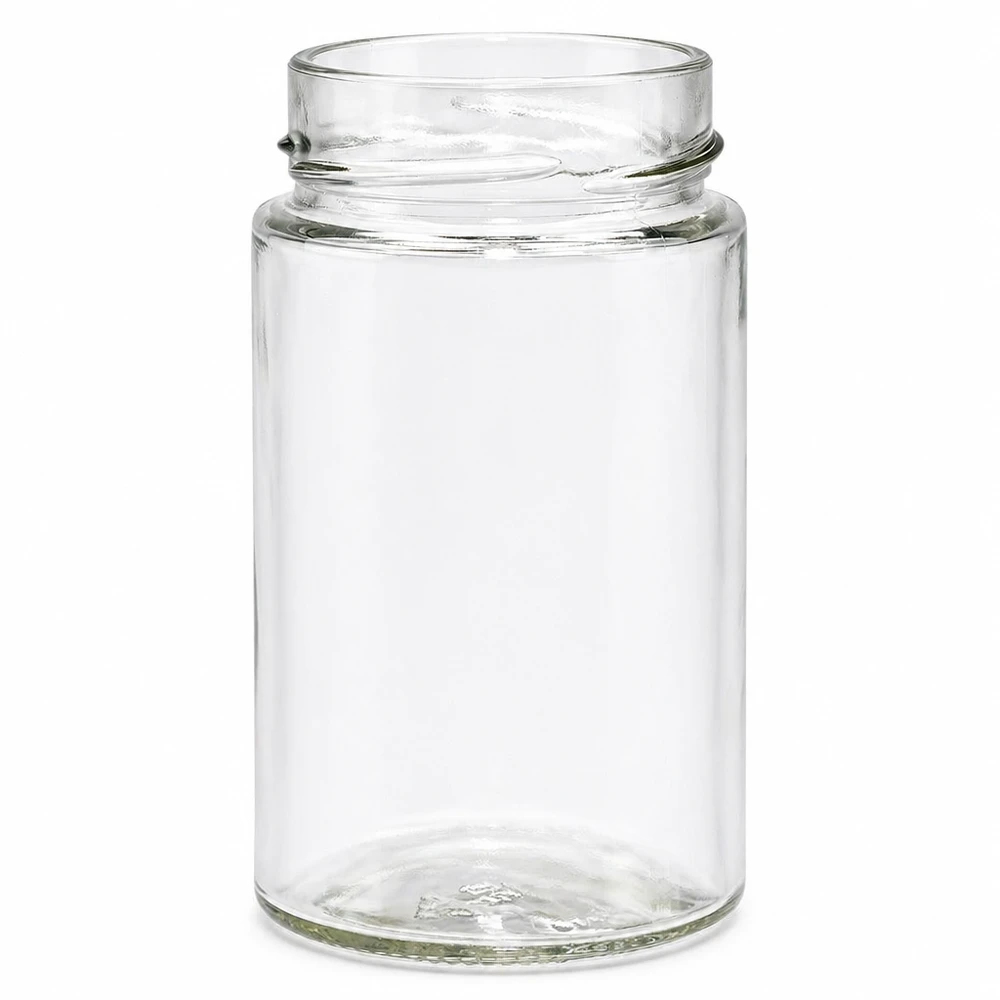 UNiTWIST Runda245 Rundglas 245ml TO58deep Einmachglas Schraubglas transparent leer ohne Deckel Glaskonserve