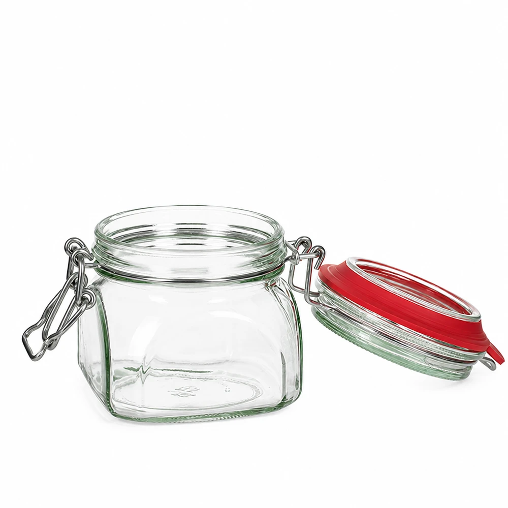 370ml Vorratsglas Typ G mit Bügelverschluss UN.. 370ml Vorratsglas mit Bügelverschluss und roter Dichtung für professionelle Lagerung im Fachhandel