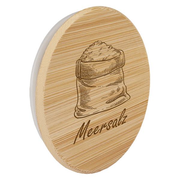 Holzdeckel "Meersalz" für WECK RR60