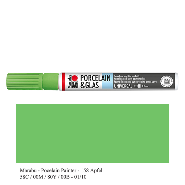 Malstift Apfel 1-2mm für Glas/Porzellan