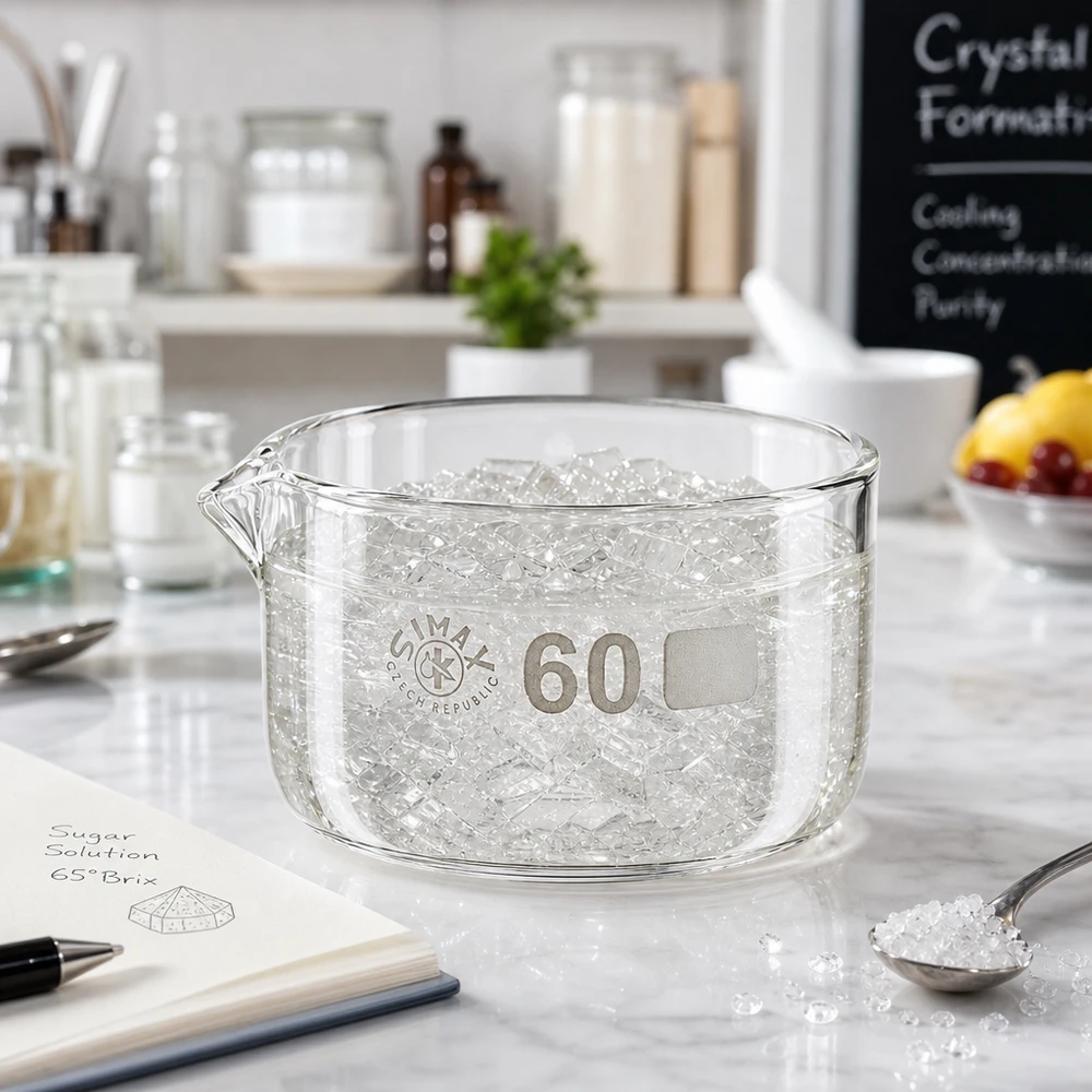 Simax Kristallisierschale 60ml Borosilikatglas mit Ausguss ø60mm für Labor und Gewerbe