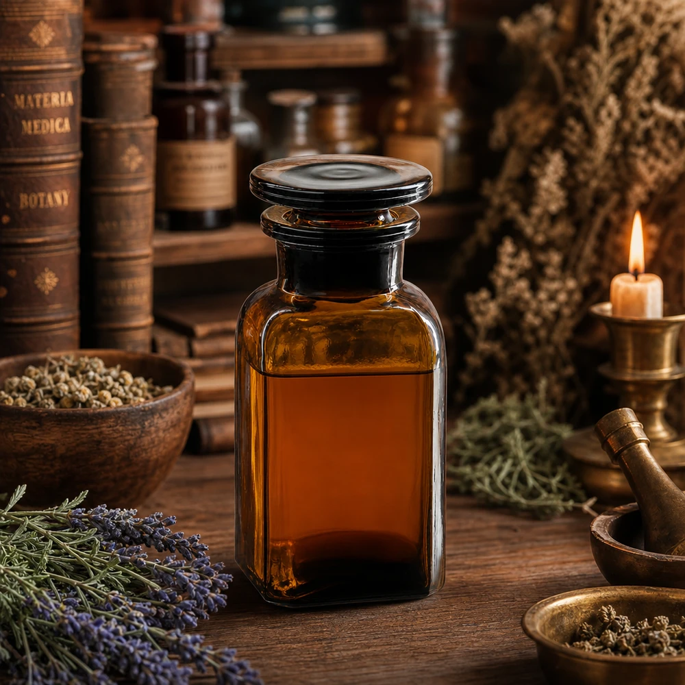 Vierkantflasche 100ml Braunglas Weithals mit Glasstopfen für pharmazeutischen und gewerblichen Einsatz