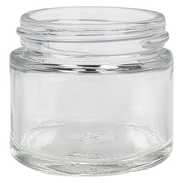 Glastiegel 60ml klar mit Einlegedeckel UNiTWIST Glastiegel 60ml klar mit Einlegedeckel UNiTWIST