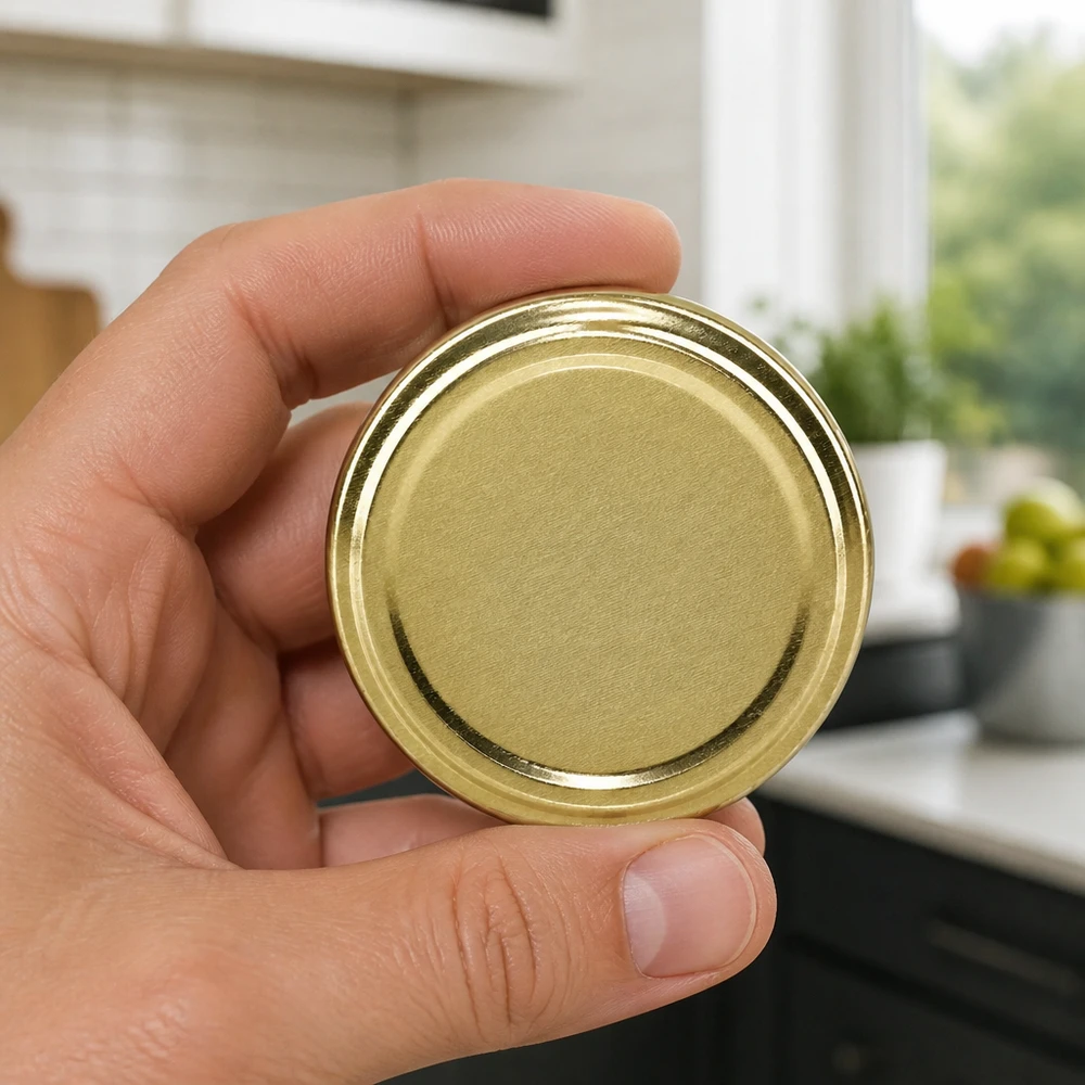 82mm BasicSeal Twist-Off Deckel TO82 gold Metalldeckel für Gläser Großhandel gewerblicher Einsatz Pacadura