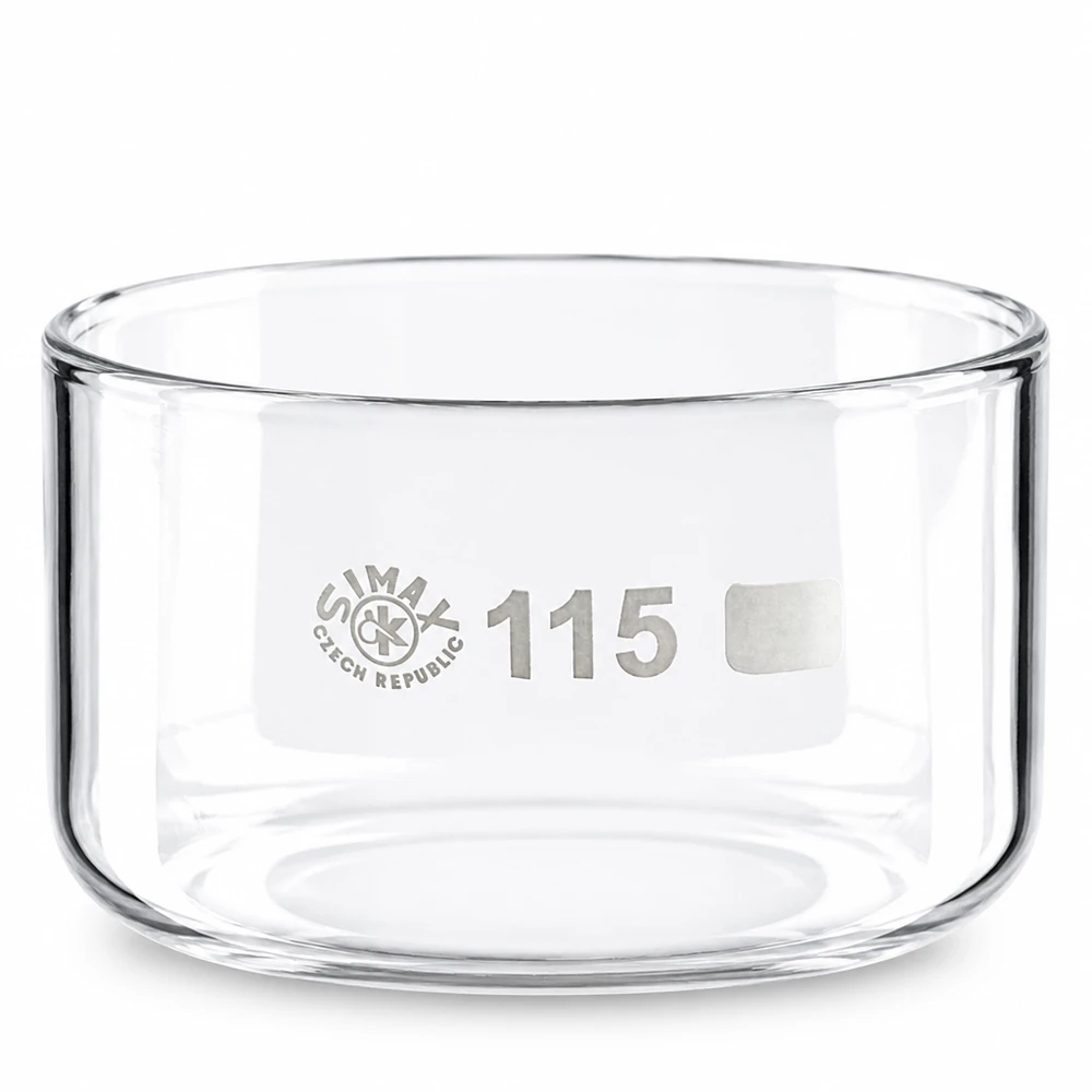 Kristallisierschale 500ml Borosilikatglas ohne Ausguss Ø115mm SIMAX für Labor und Gewerbe