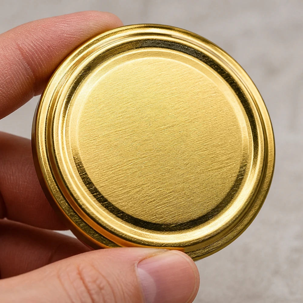 63mm BasicSeal Twist-Off Deckel TO63 gold Metalldeckel für Gläser gewerblicher Einsatz Großhandel Pacadura