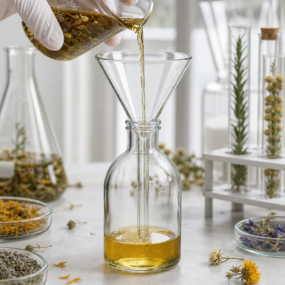 Trichter ø60mm Kalk-Soda, Winkel 60°, Kurzstil Glas-Trichter 60mm Kalk-Soda mit 60° Winkel für professionelle Laboranwendungen und gewerblichen Einsatz