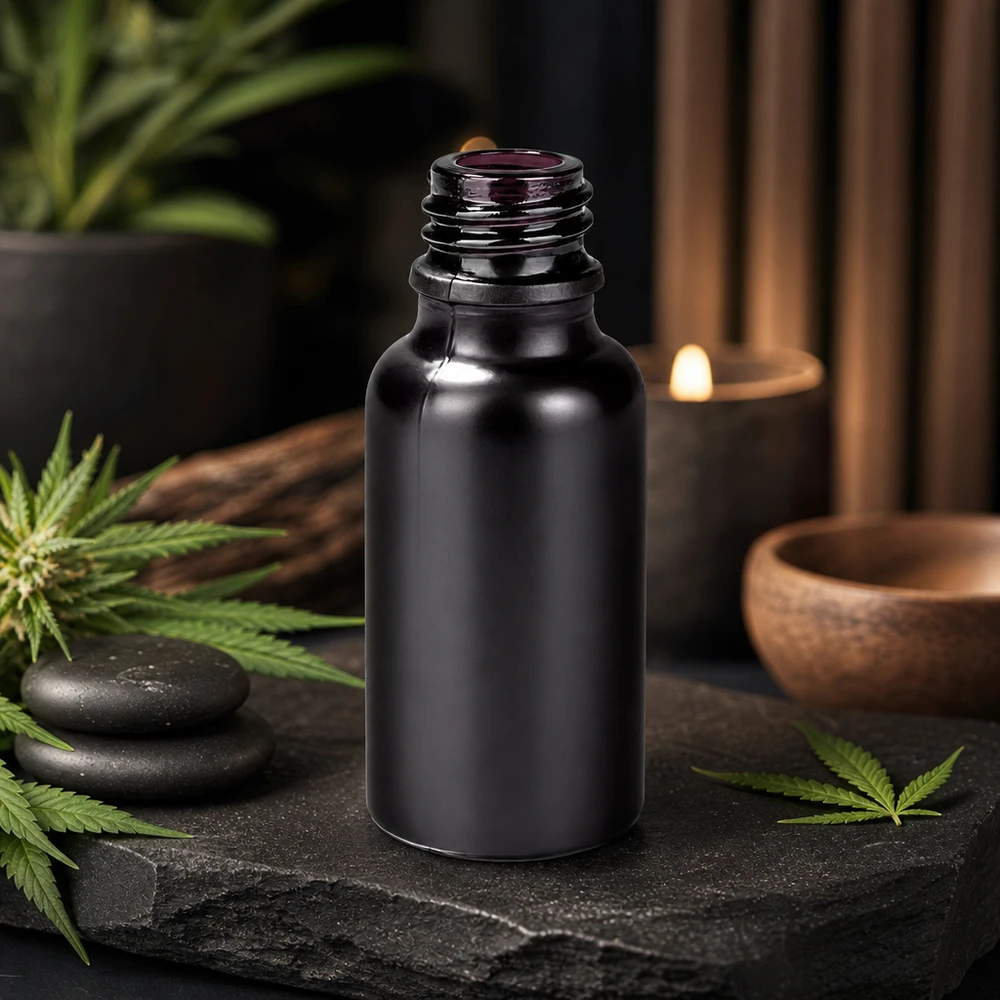 20ml Apothekerflasche BlackLine UT18/20 UNiTWIST schwarz für professionelle Anwendung im Fachhandel