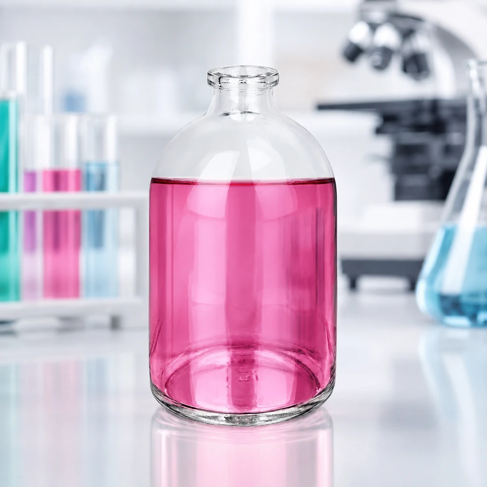 Injektionsflasche Klarglas 100ml für pharmazeutischen und labormedizinischen Einsatz bei Pacadura