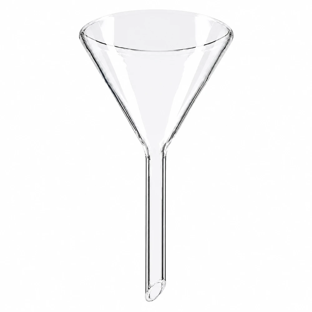 Trichter ø60mm Kalk-Soda, Winkel 60°, Kurzstil Glastrichter 60mm Durchmesser Kalk-Soda-Glas 60° Winkel Kurzstiel für professionelle Laboranwendungen