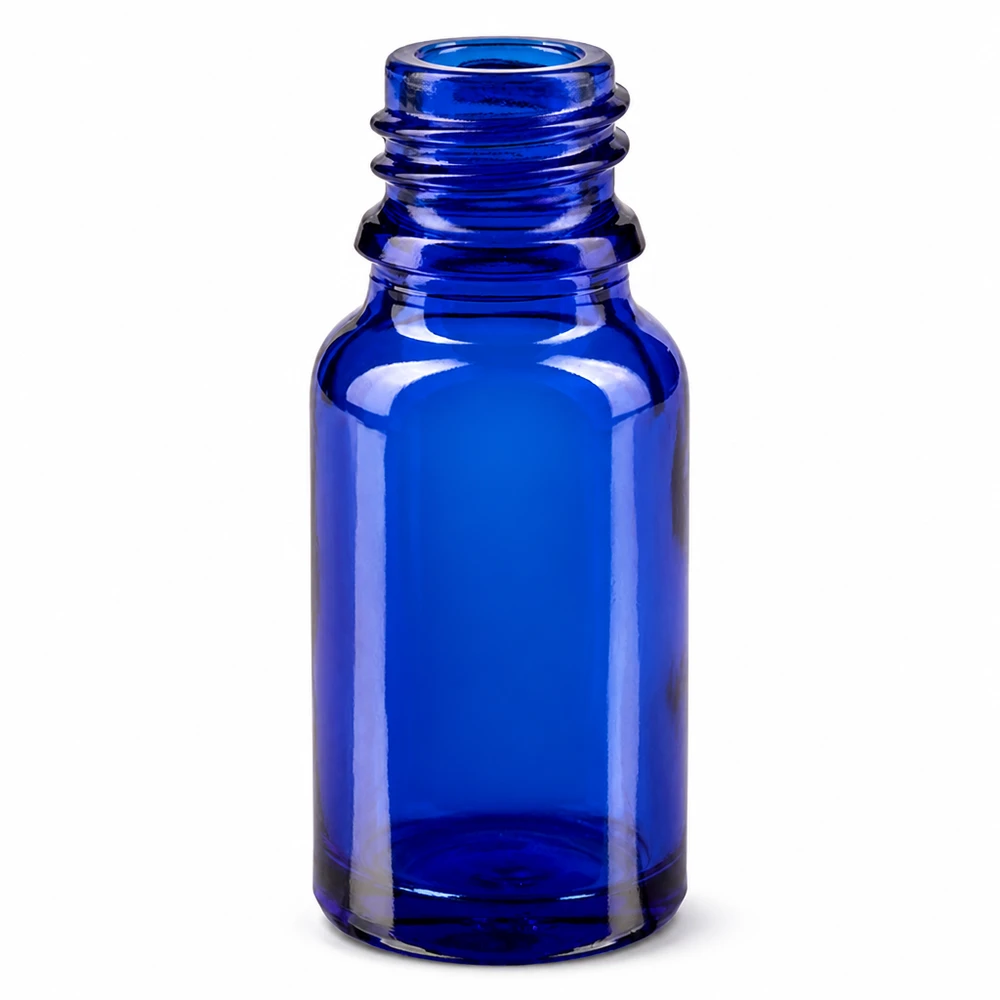 10ml blaue Apothekenflasche aus ApoGlas für professionelle Anwendung im Fachhandel bei Pacadura