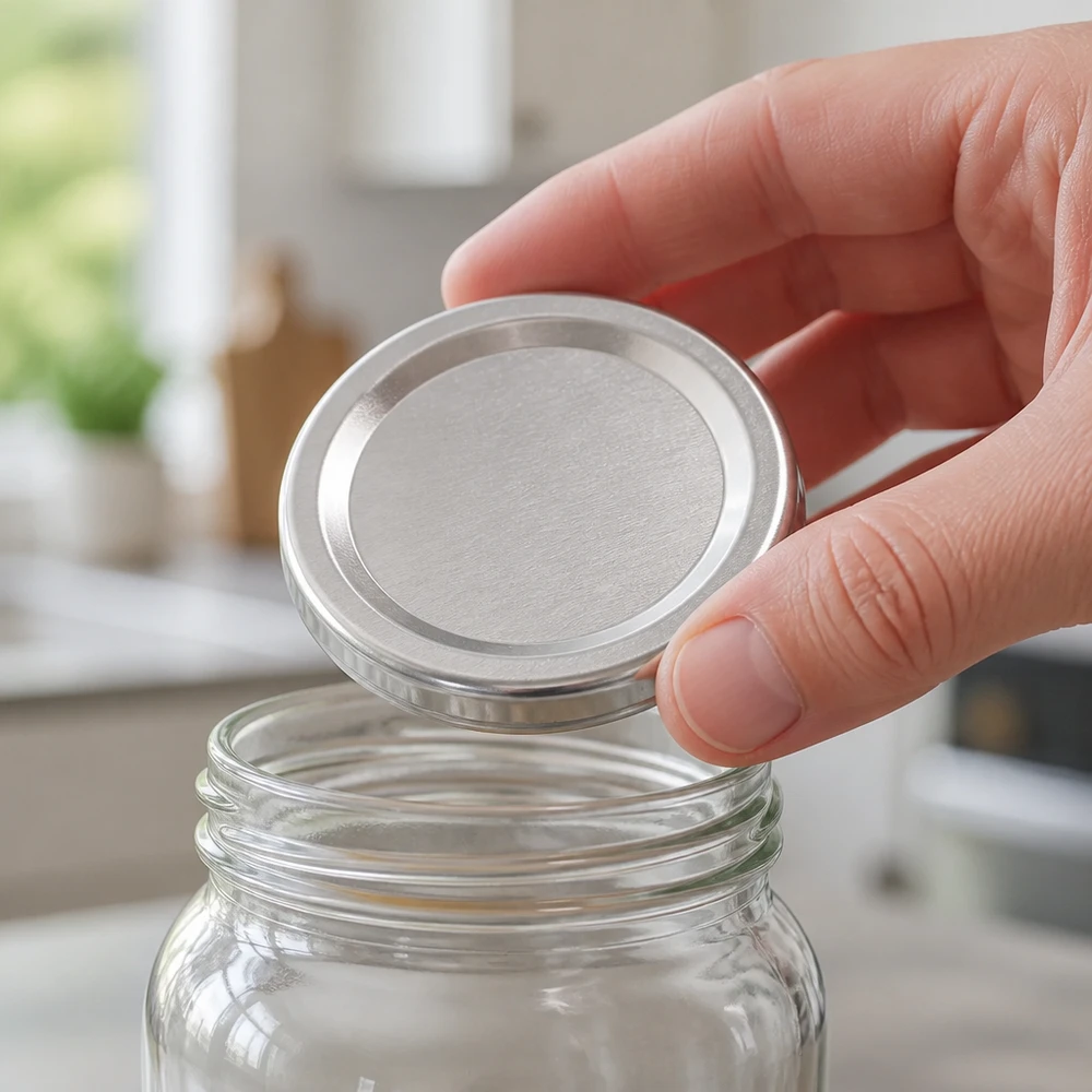 43mm TO43 BasicSeal Twist-Off-Deckel silber aus Weißblech für professionelle Abfüllung Pacadura