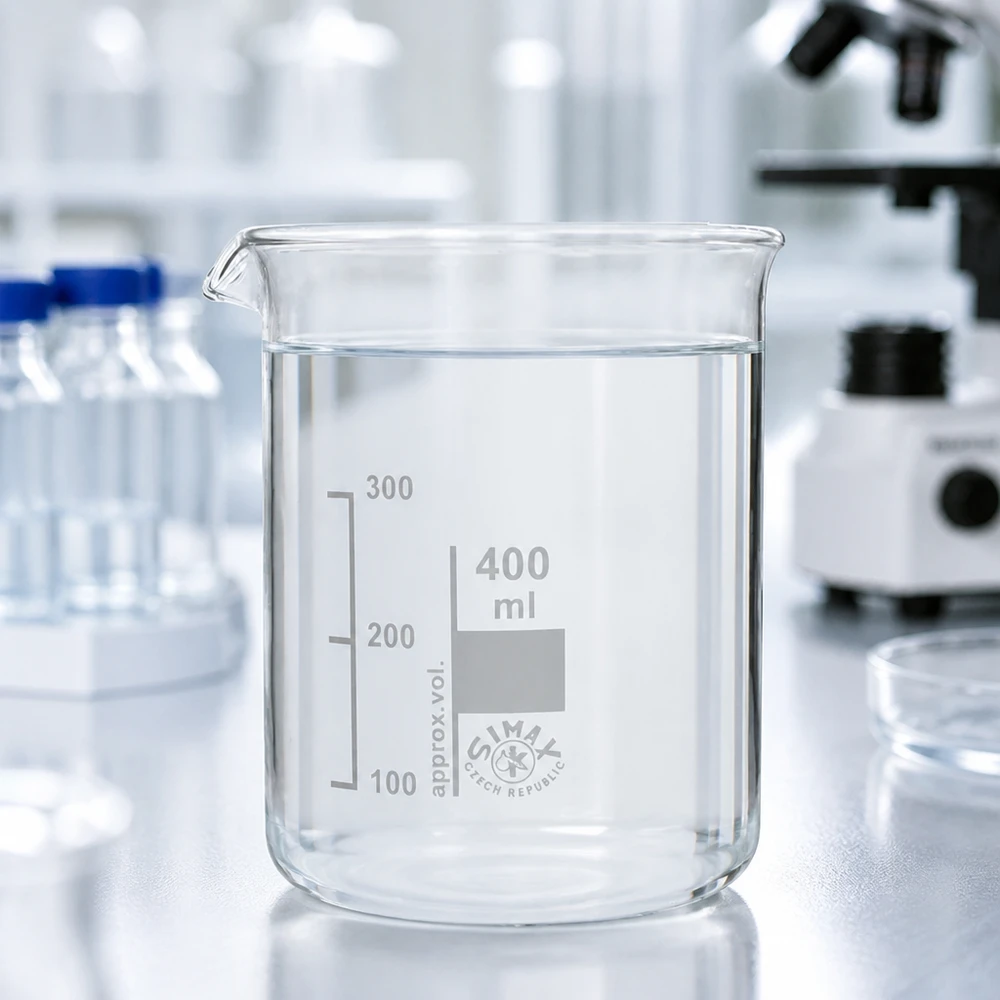 Becherglas 400ml Borosilikatglas niedrige Form für Labor und Industrie bei Pacadura.de Fachhandel