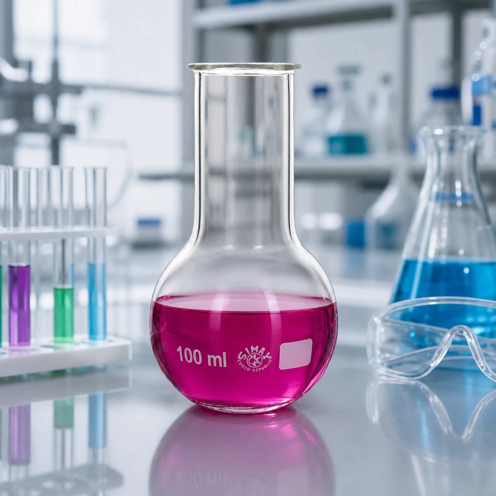 Stehkolben 100ml Weithals Stehkolben 100ml Weithals Borosilikatglas Laborausstattung für professionelle Anwendung bei Pacadura