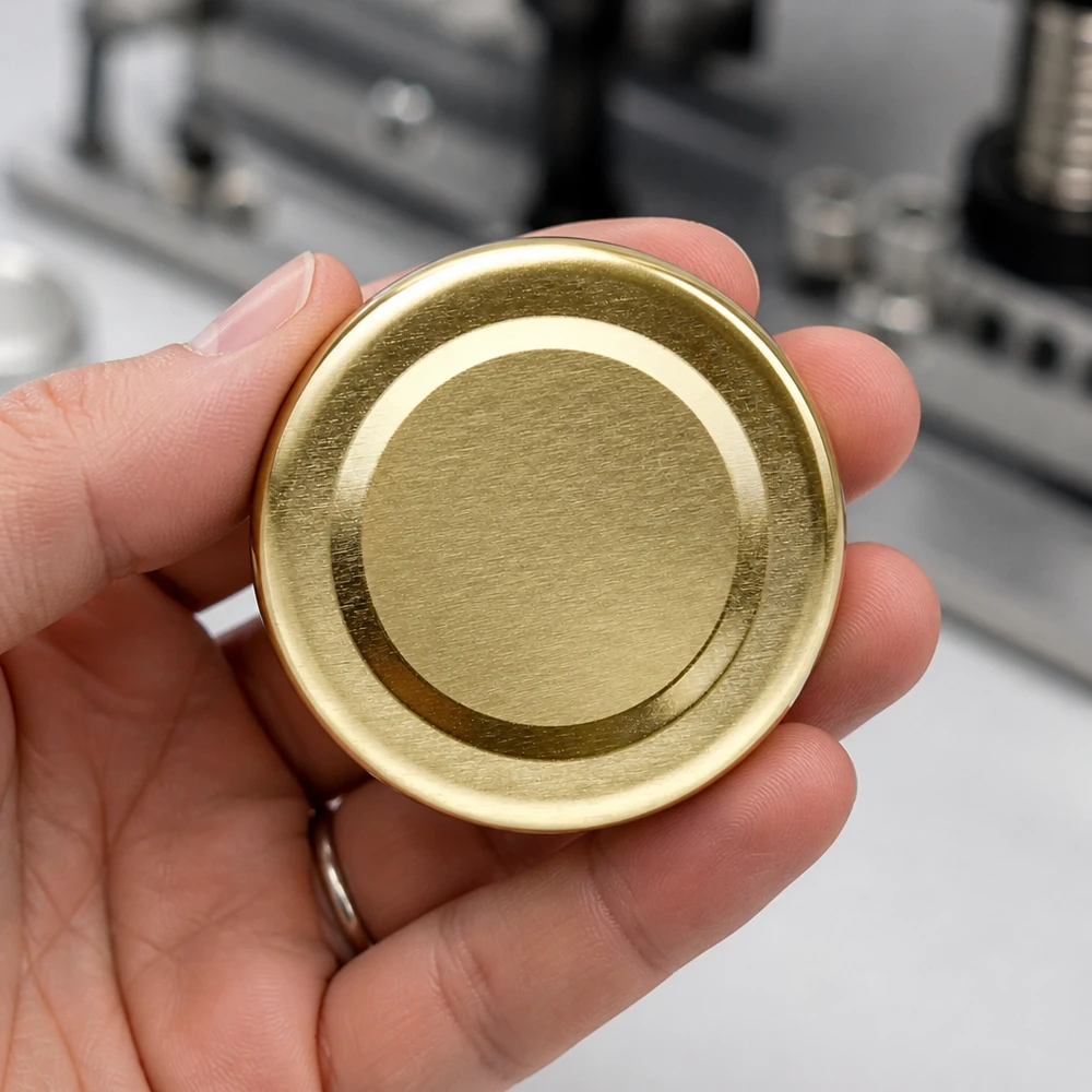 48mm BasicSeal Twist-Off Deckel TO48 gold Metalldeckel für Einmachgläser gewerblicher Einsatz Pacadura