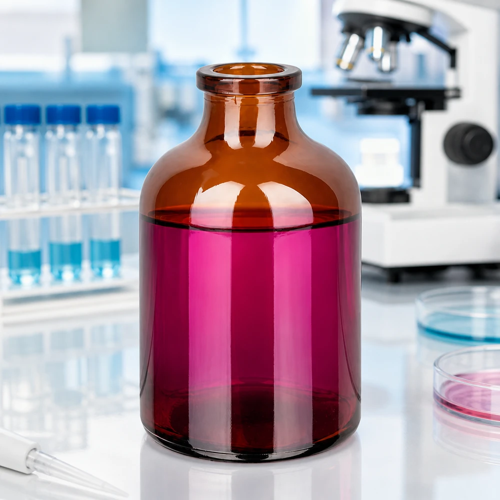 Injektionsflasche Braunglas 50ml Injektionsflasche Braunglas 50ml für pharmazeutischen und labortechnischen Einsatz im Fachhandel