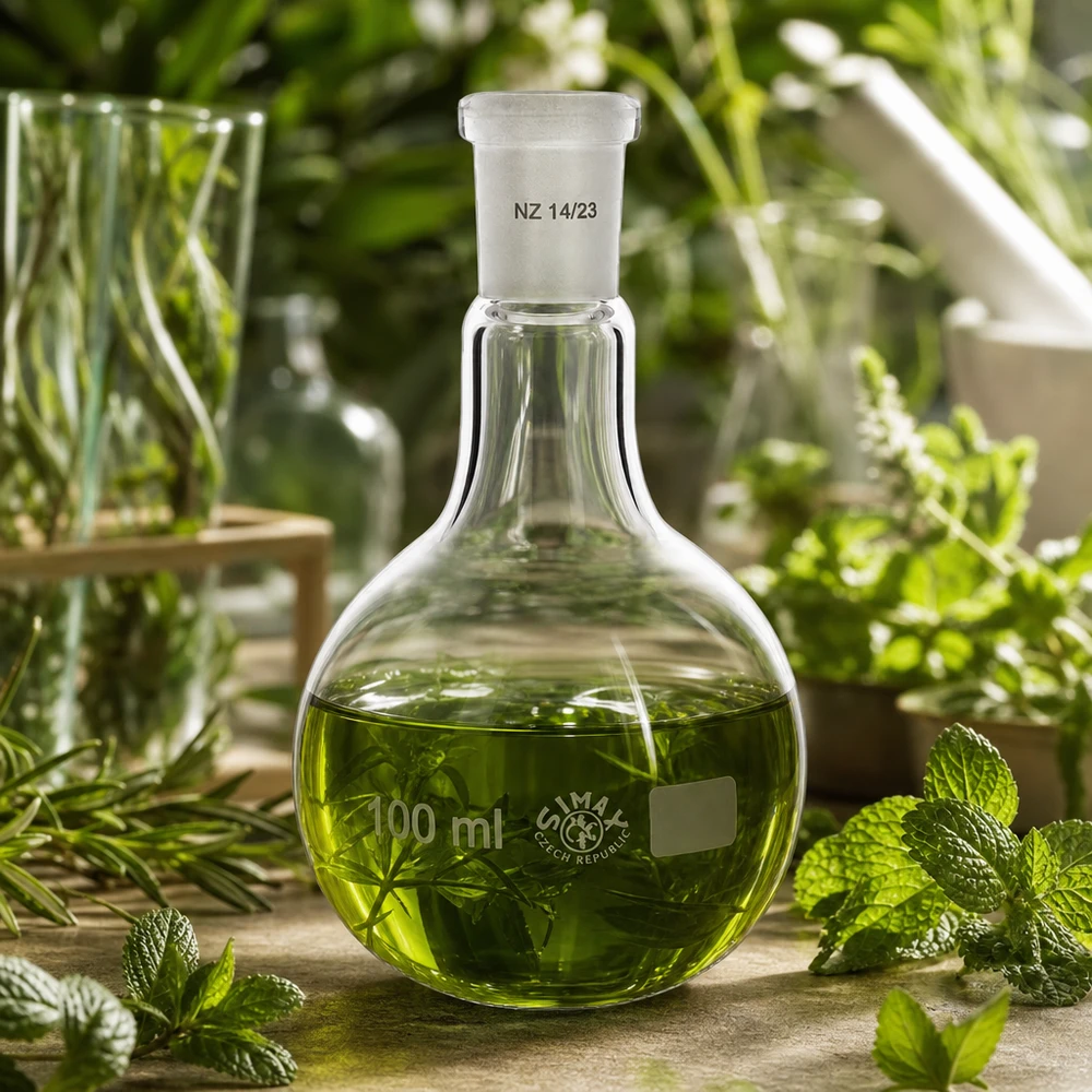 Stehkolben 100ml mit Normschliff (14/23) Stehkolben 100ml Borosilikatglas NS 14/23 Normschliff für Labor und Destillation professioneller Einsatz