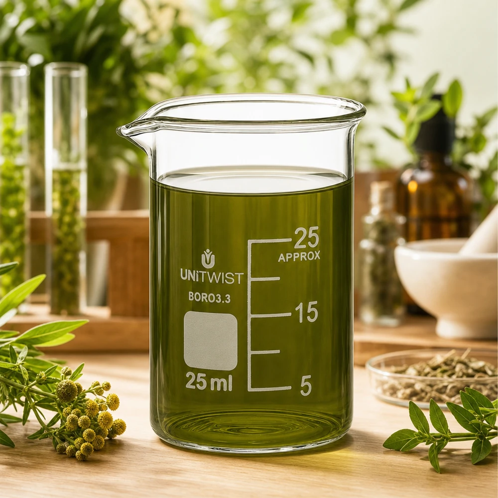 Becherglas 25ml Borosilikat niedrige Form UNiTWIST für professionellen Laboreinsatz im Fachhandel