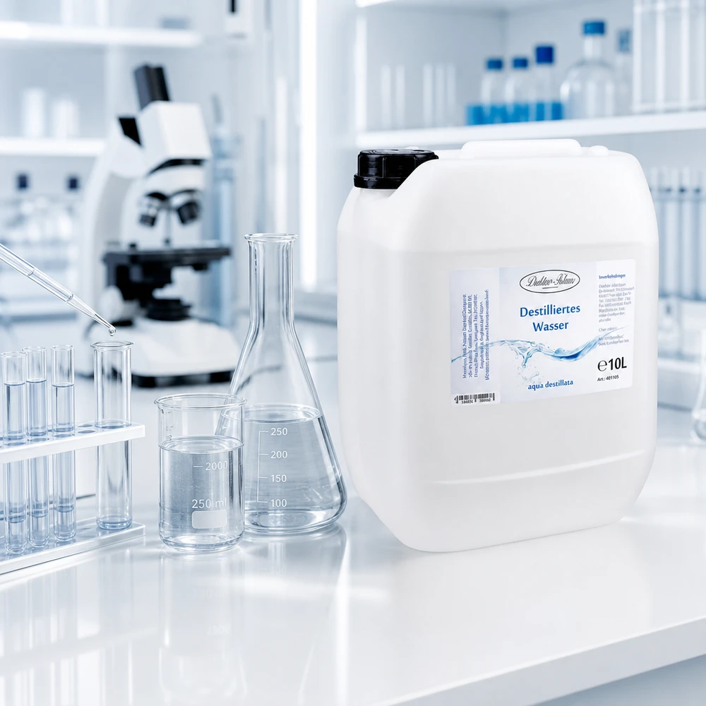 Destilliertes Wasser 10L Doktor-Klaus 10L Destilliertes Wasser Doktor-Klaus in Laborqualität für professionelle Anwendungen in Industrie und Gewerbe