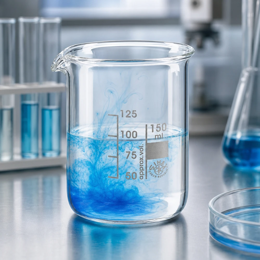 Becherglas 150ml Borosilikatglas, niedrige Form Becherglas 150ml Borosilikatglas niedrige Form für professionelle Laboranwendungen bei Pacadura.de