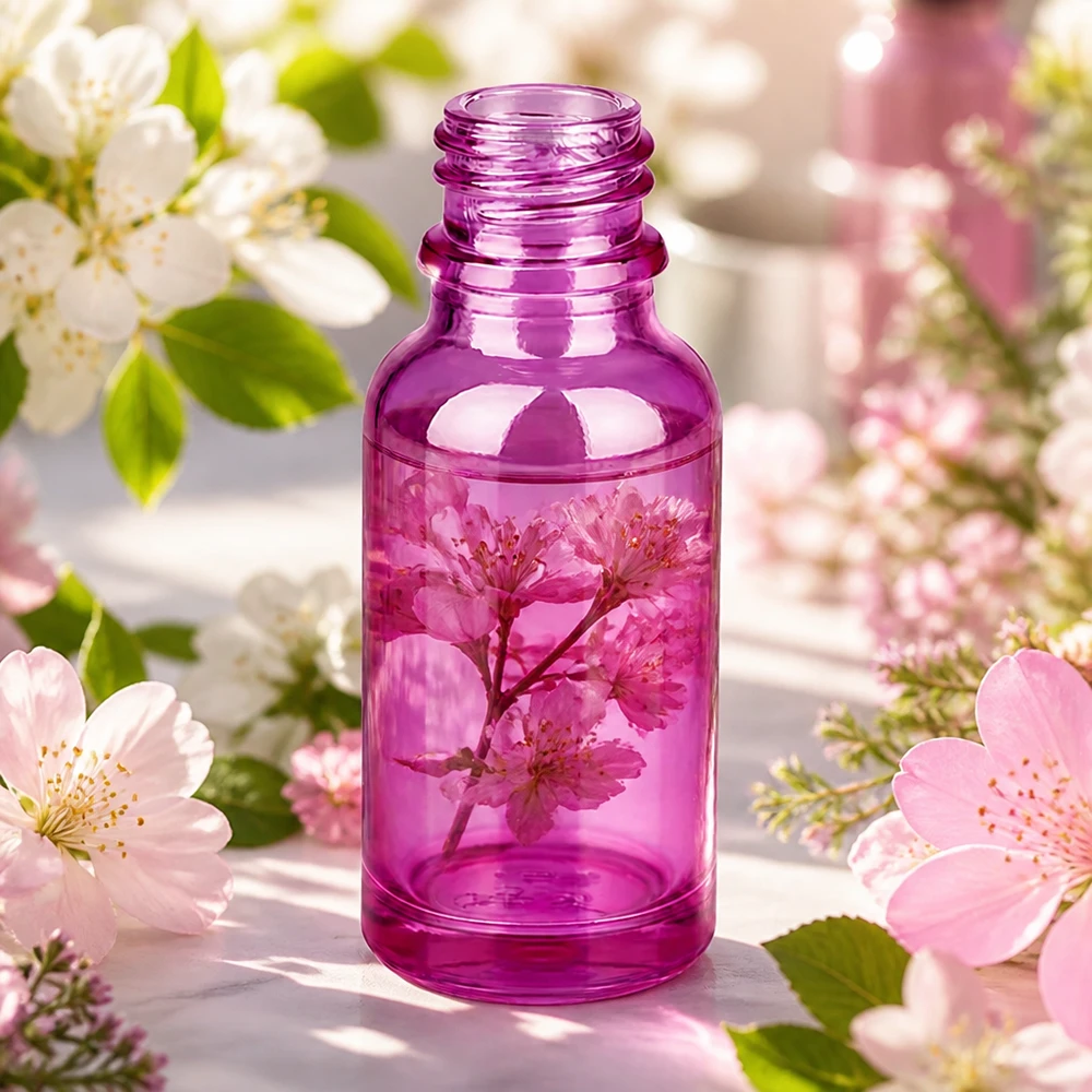 20ml Apothekenflasche PurpleLine UT18/20 UNiTWIST 20ml Apothekenflasche violett Glas UT18/20 UNiTWIST Gewinde für professionelle Kosmetik und Pharmazie