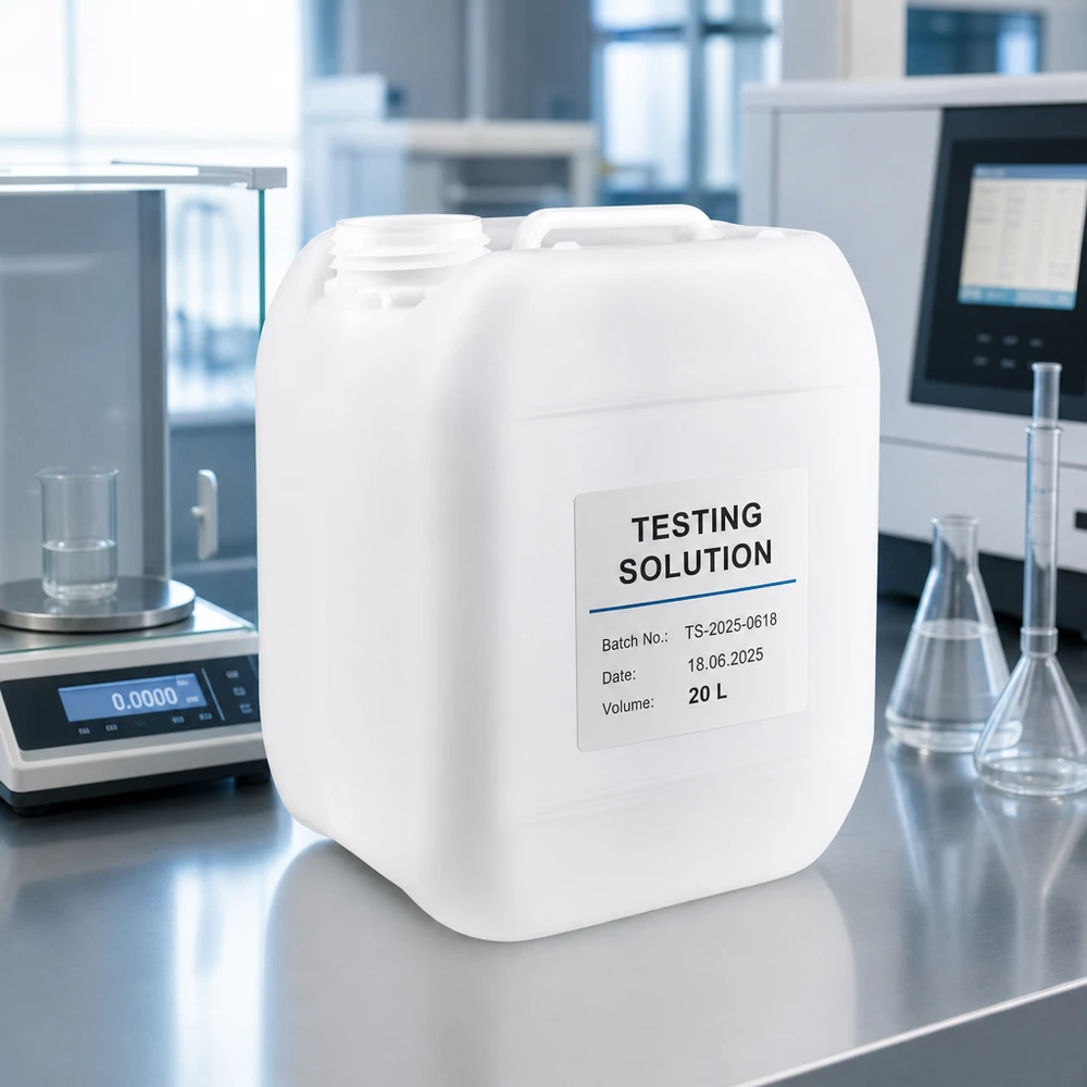 Weißer 5-Liter-Kunststoffkanister ohne Verschluss für professionellen Laboreinsatz bei Pacadura