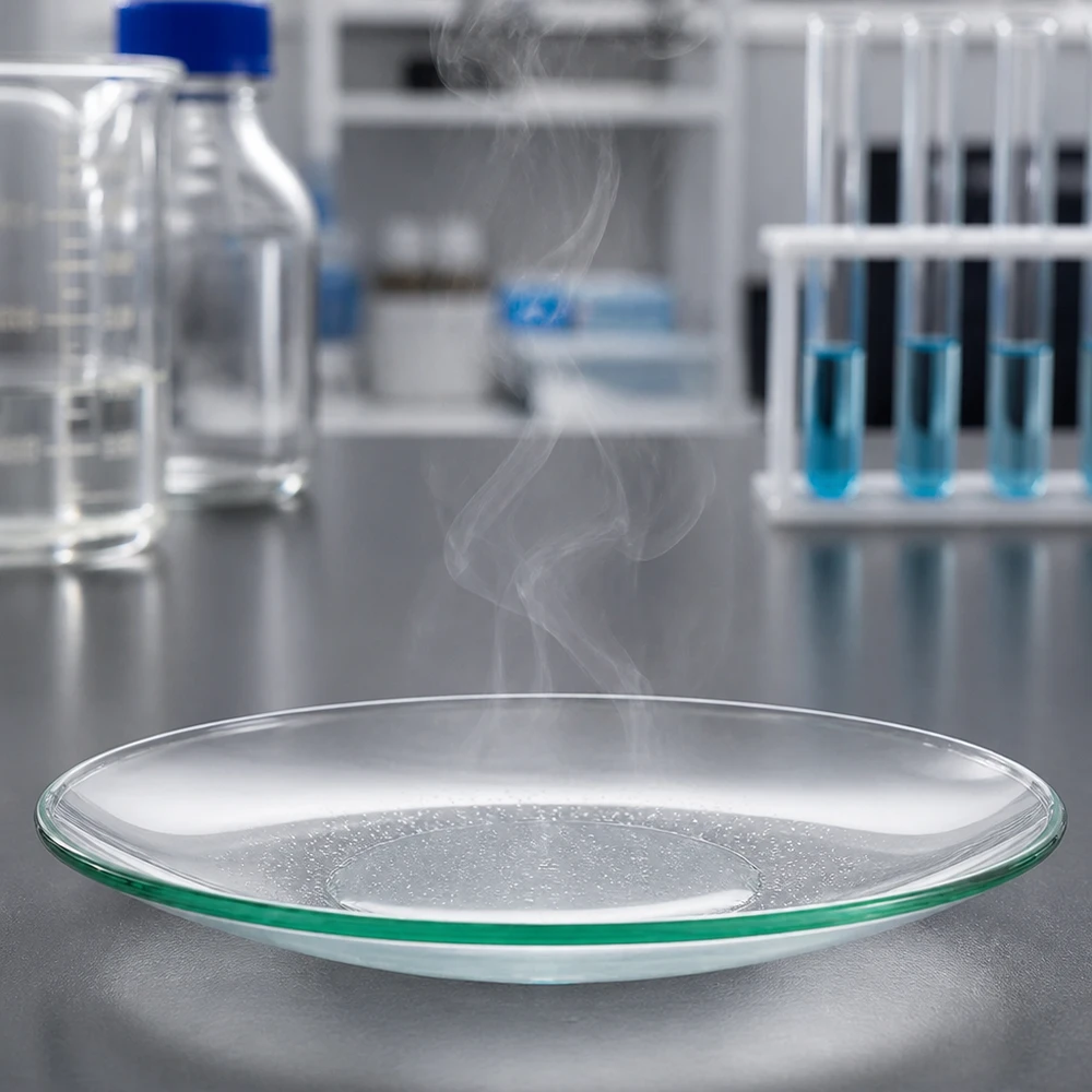 Uhrglasschale 90mm Durchmesser aus Borosilikatglas für professionelle Laboranwendungen bei Pacadura.de