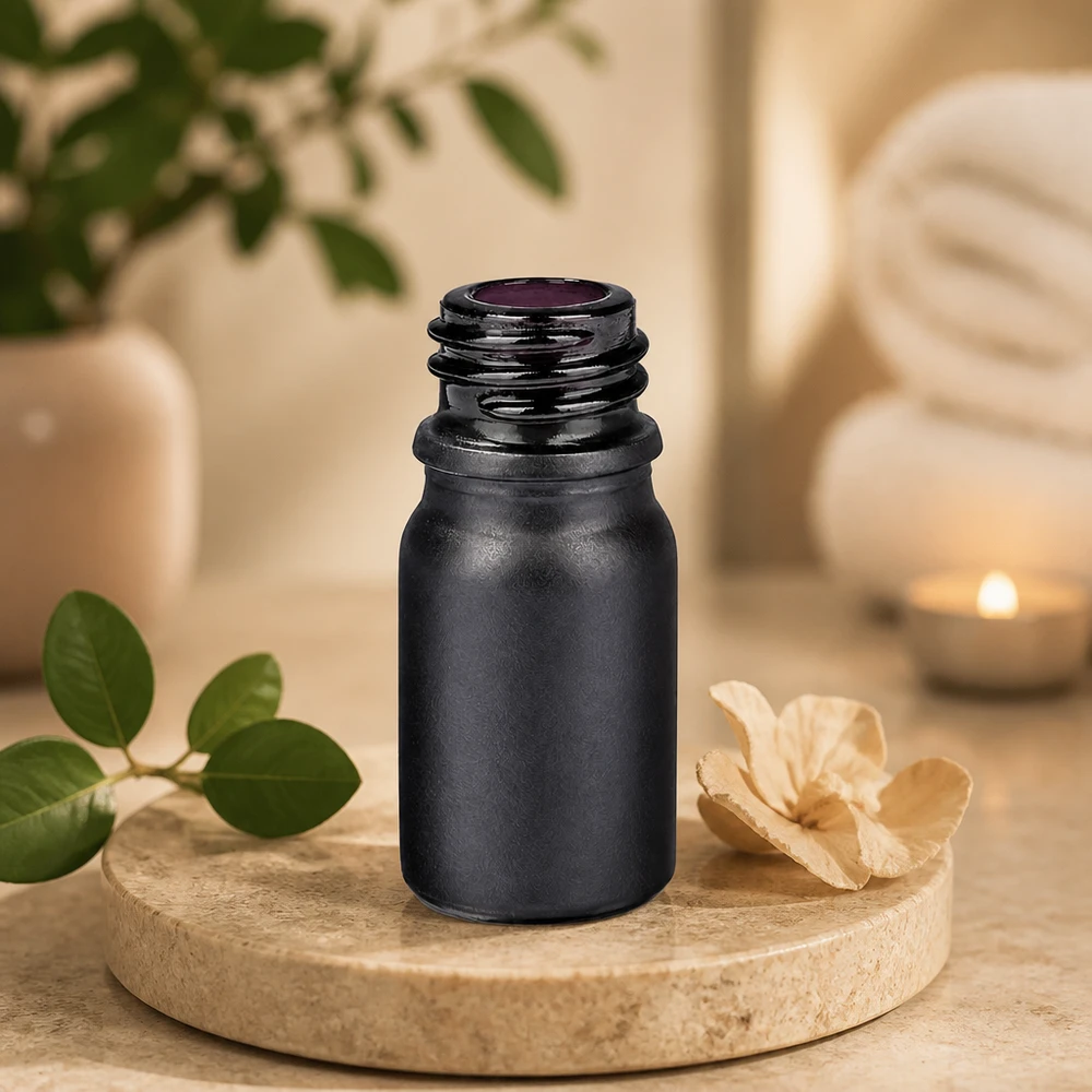 5ml Apothekenflasche BlackLine UT18/5 UNiTWIST 5ml Apothekerflasche BlackLine schwarz matt UT18/5 UNiTWIST Gewinde für professionelle Anwendung