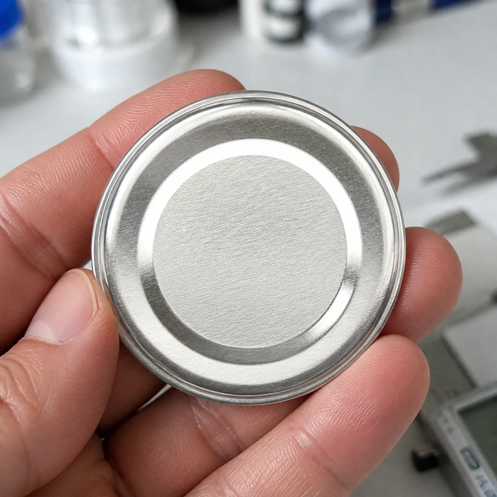 43mm TO43 BasicSeal Twist-Off Deckel silber aus Weißblech für gewerbliche Abfüllung Pacadura
