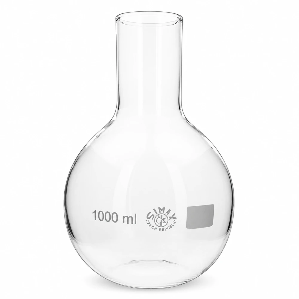 Stehkolben 1000ml Weithals Stehkolben 1000ml Weithals aus Borosilikatglas für Labor und Industrie - professionelle Laborausstattung bei Pacadura