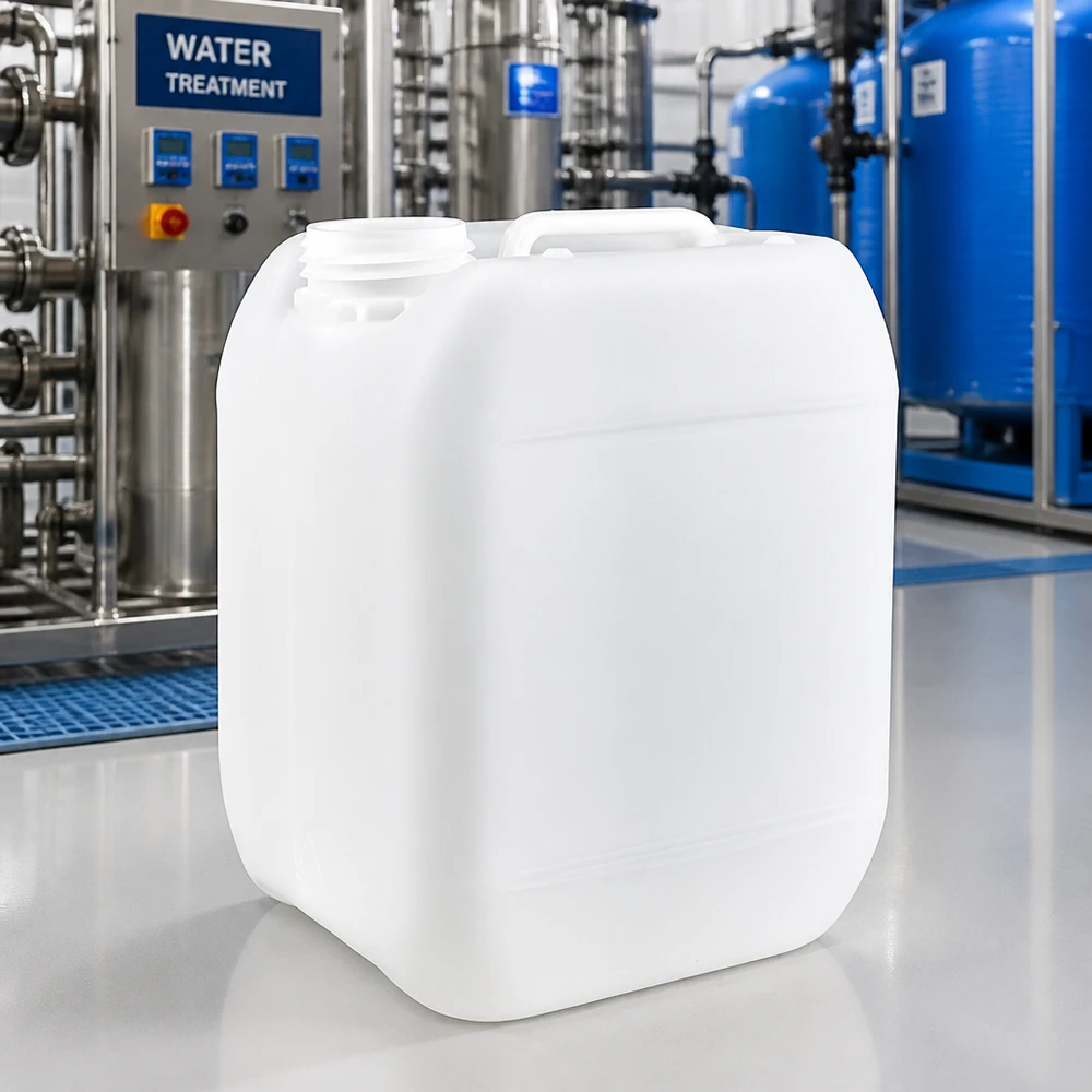 Kanister 5 Liter ohne Verschluss Weißer HDPE Kanister 5 Liter ohne Verschluss für industriellen Einsatz in der Wasseraufbereitung