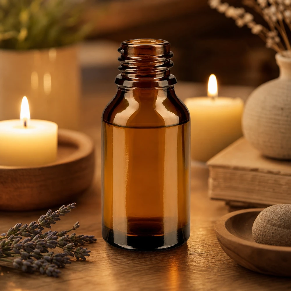 15ml braune Apothekenflasche ApoGlas für professionelle Anwendung in Aromatherapie und Pharmazie