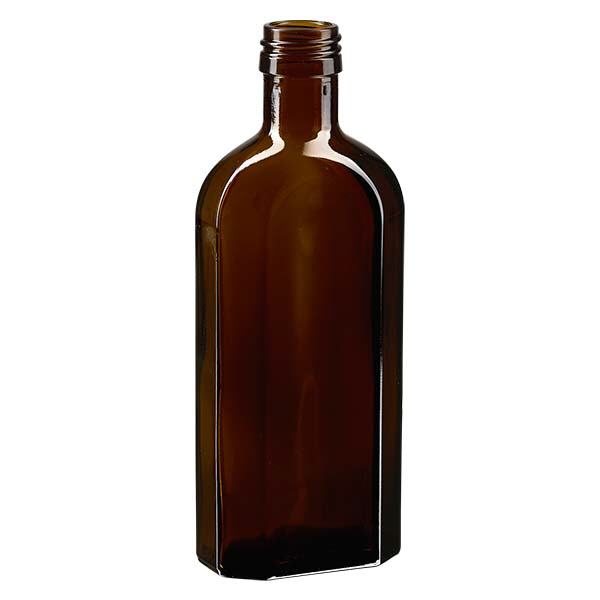 250 ml Meplatflasche braun PP28