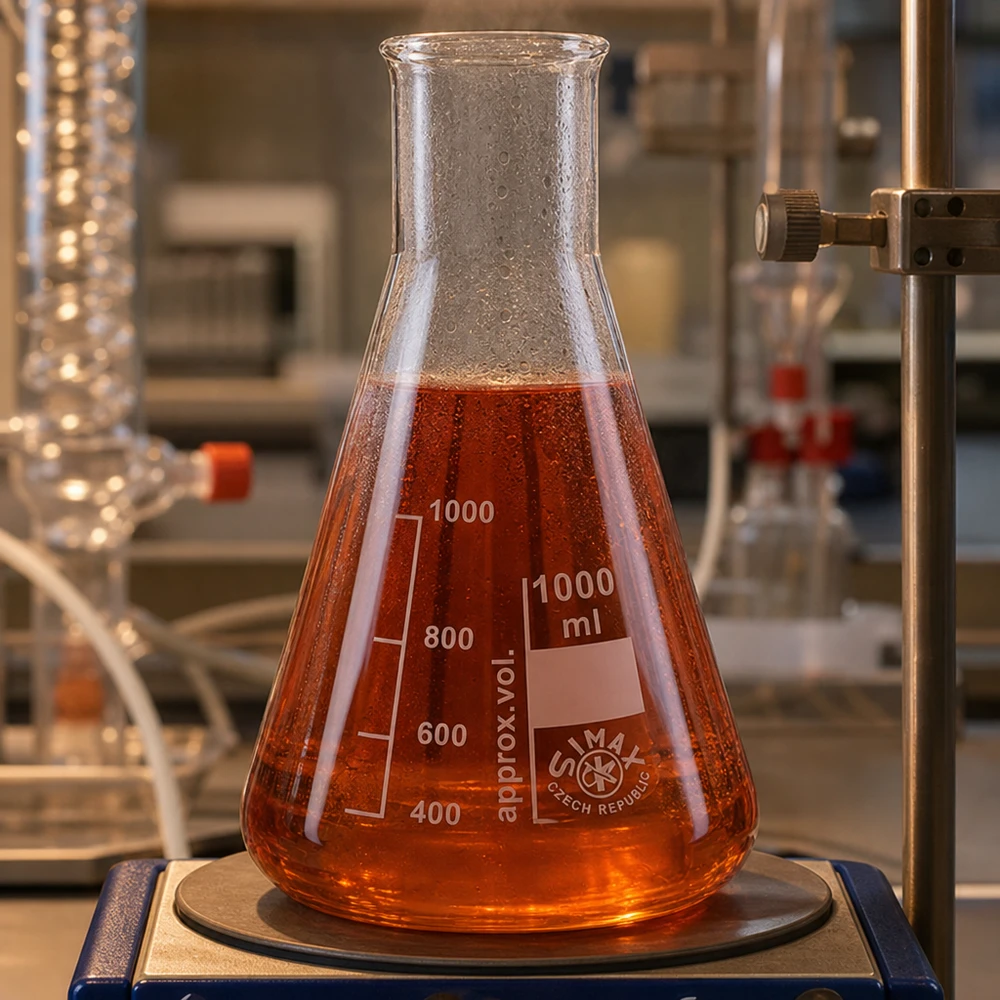 Erlenmeyerkolben 1000ml Weithals aus Borosilikatglas für professionelle Laboranwendungen bei Pacadura.de