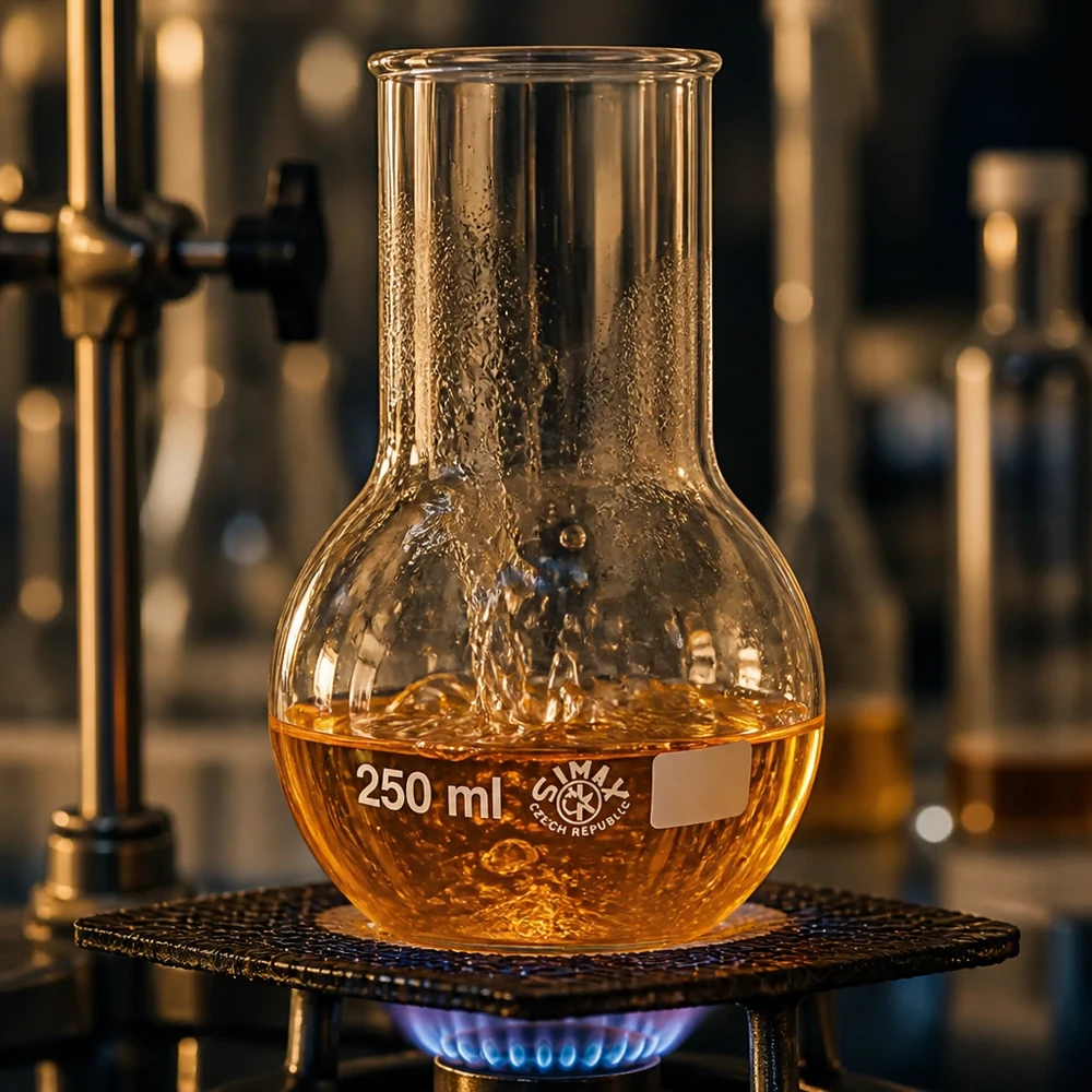 Stehkolben 250ml Weithals Stehkolben 250ml Weithals aus Borosilikatglas für professionelle Laboranwendungen bei Pacadura.de