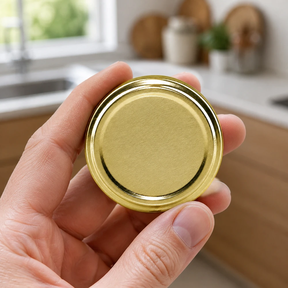 66mm TO66 BasicSeal Schraubdeckel gold Weißblech Einmachglas Deckel Großhandel gewerblich Pacadura