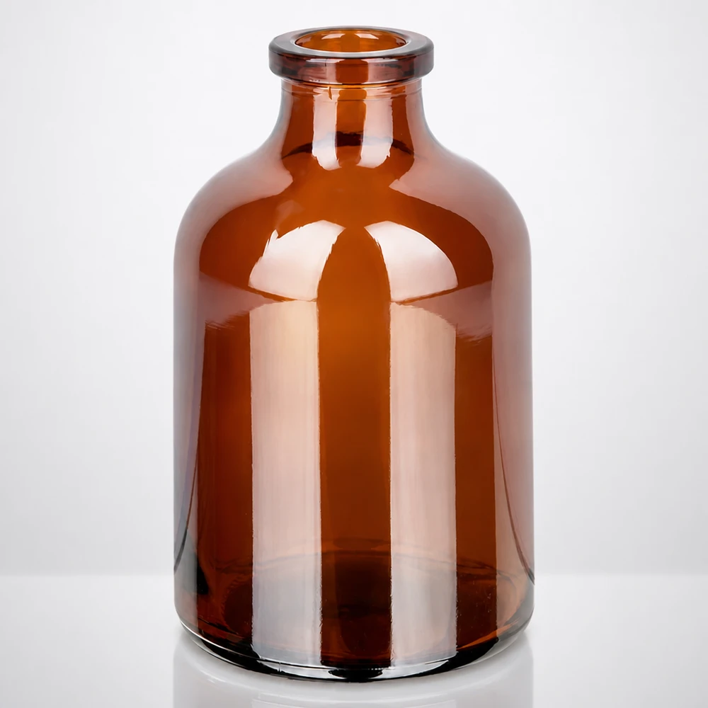 Injektionsflasche Braunglas 50ml Injektionsflasche 50ml Braunglas lichtgeschützt für pharmazeutischen und gewerblichen Einsatz