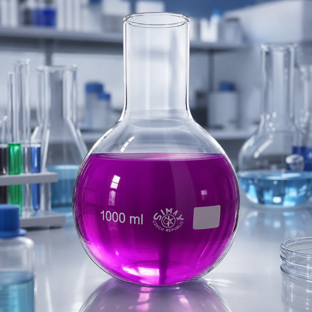 Stehkolben 1000ml Weithals Borosilikatglas für professionelle Laboranwendungen bei Pacadura.de