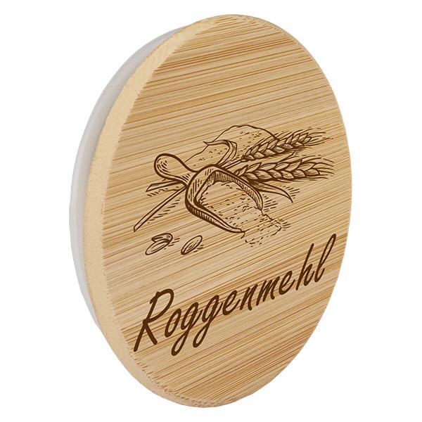 Holzdeckel "Roggenmehl" für WECK RR100