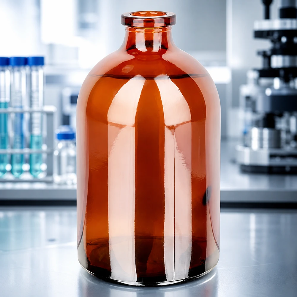 Injektionsflasche Braunglas 100ml für pharmazeutischen und gewerblichen Einsatz