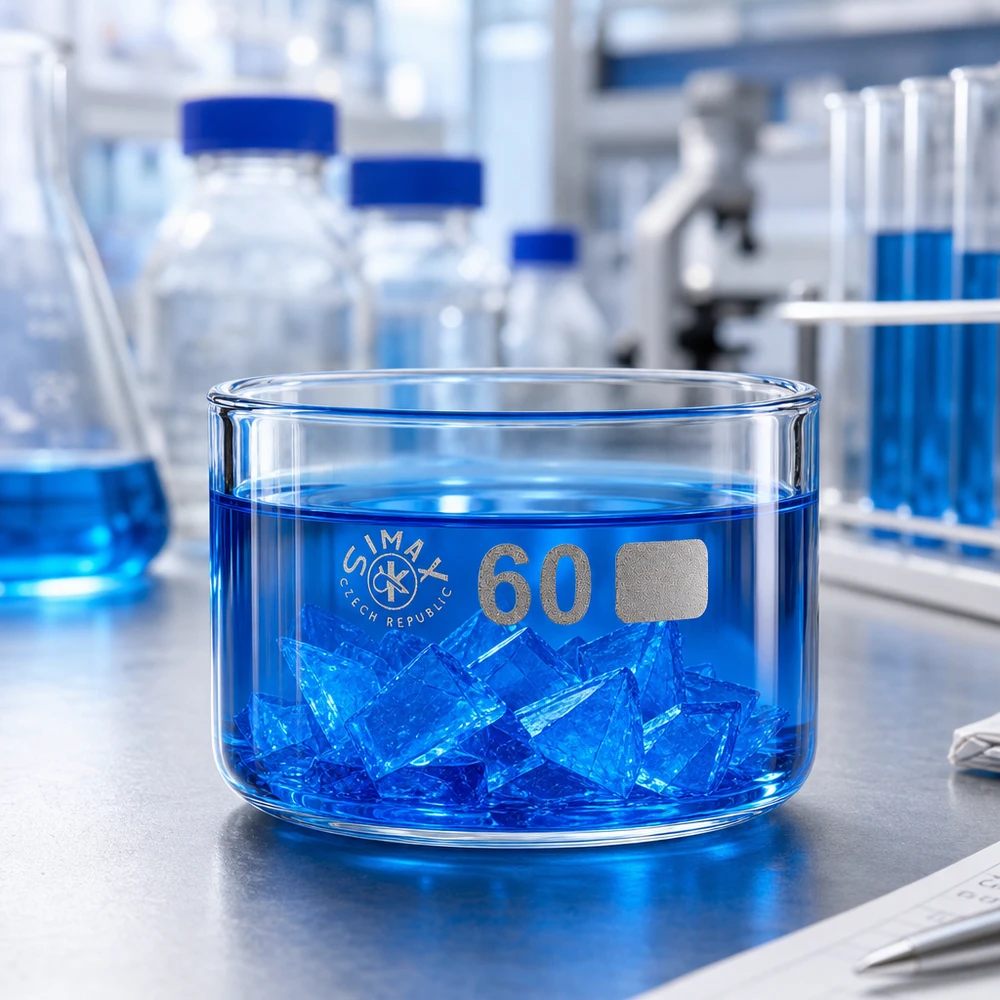 Simax Kristallisierschale 60ml ohne Ausguss Borosilikatglas ø60mm Labor Kristallisation professionell