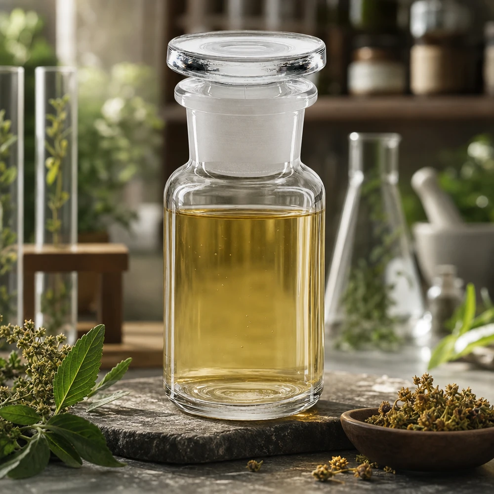 Klare Rundschulterflasche 50ml Weithals mit Glasstopfen für professionellen Laboreinsatz