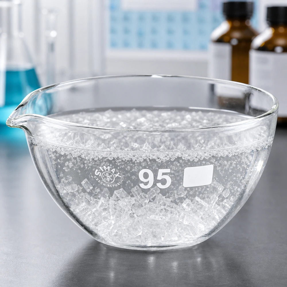 170ml Abdampfschale mit Ausguss Borosilikat ø95mm 170ml Abdampfschale Borosilikat mit Ausguss ø95mm für professionelle Laboranwendungen bei Pacadura.de