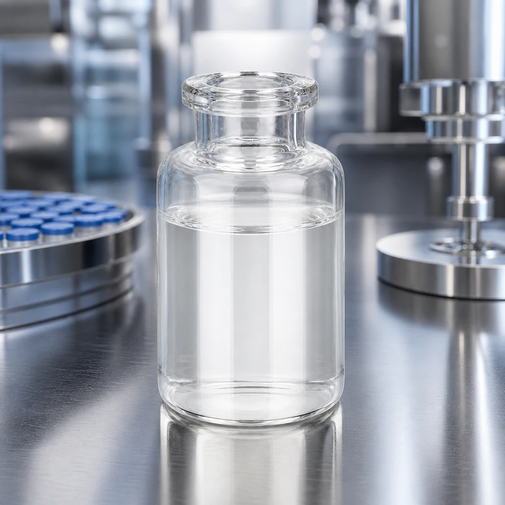 Injektionsflasche Klarglas 20ml Injektionsflasche Klarglas 20ml für pharmazeutische Abfüllung im professionellen Laborumfeld