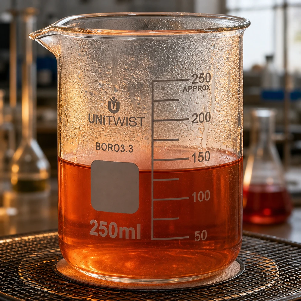 Becherglas 250ml Borosilikat 3.3 niedrige Form UNiTWIST für Labor und Gewerbe