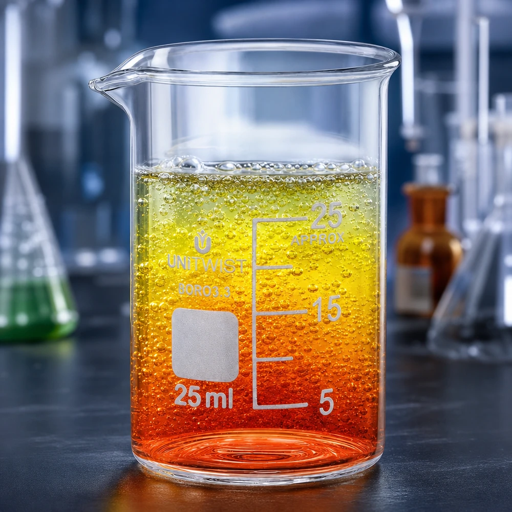 Becherglas 25ml Borosilikat niedrige Form UNiTWIST für professionellen Laboreinsatz im Fachhandel